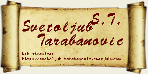 Svetoljub Tarabanović vizit kartica